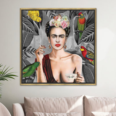 Art sur toile Frida Kahlo: décoration intérieure imprimée avec un design élégant
