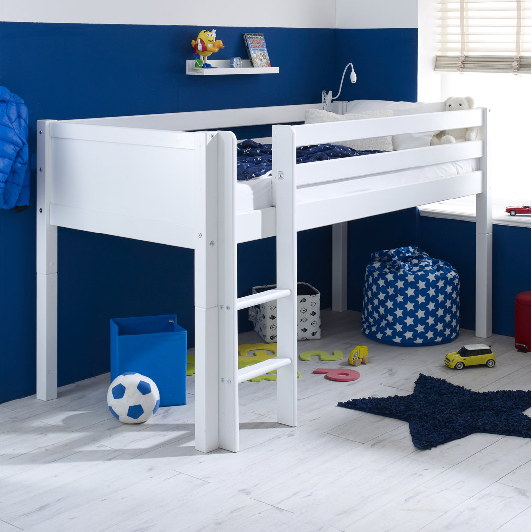 Valorie European Single (90 x 200cm) Mid Sleeper Loft Bed Bed