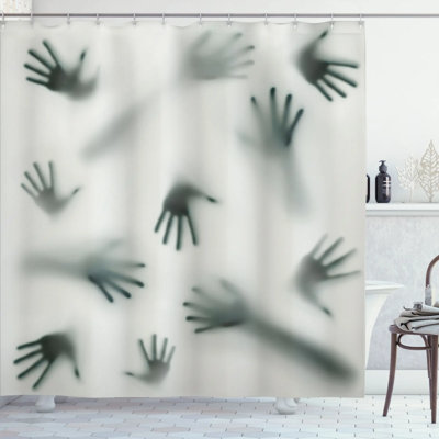 Shower Curtain with Hooks Included