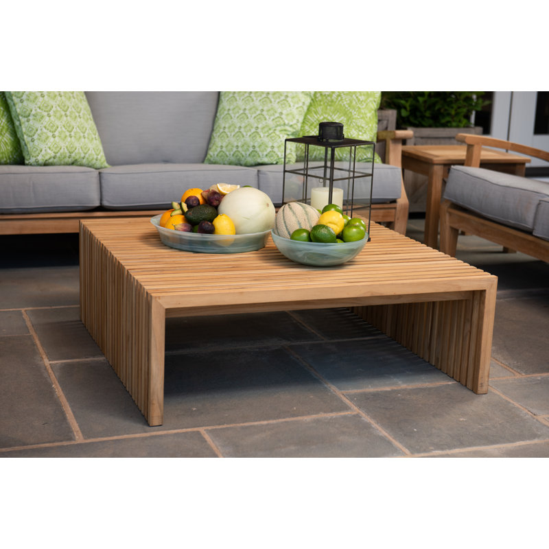 Essential Outdoor Square Teak Coffee Table