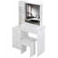 Ensemble de meuble-lavabo de 37 po de taille moyenne avec commode gauche + commode tabouret, 2 prises CA + 2 prises USB, support pour séchoir à cheveux, grand miroir à DEL tactile, interrupteur 3 couleurs, EPA, GCC, certificat UL-450559291