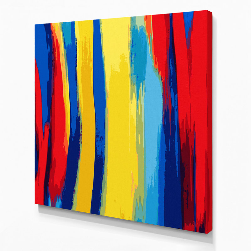 «Abstract Color Field 60», art mural sur toile brune, H 12 po x l 12 po