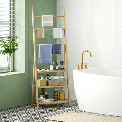 Stefhany Bamboo Bathroom Shelves