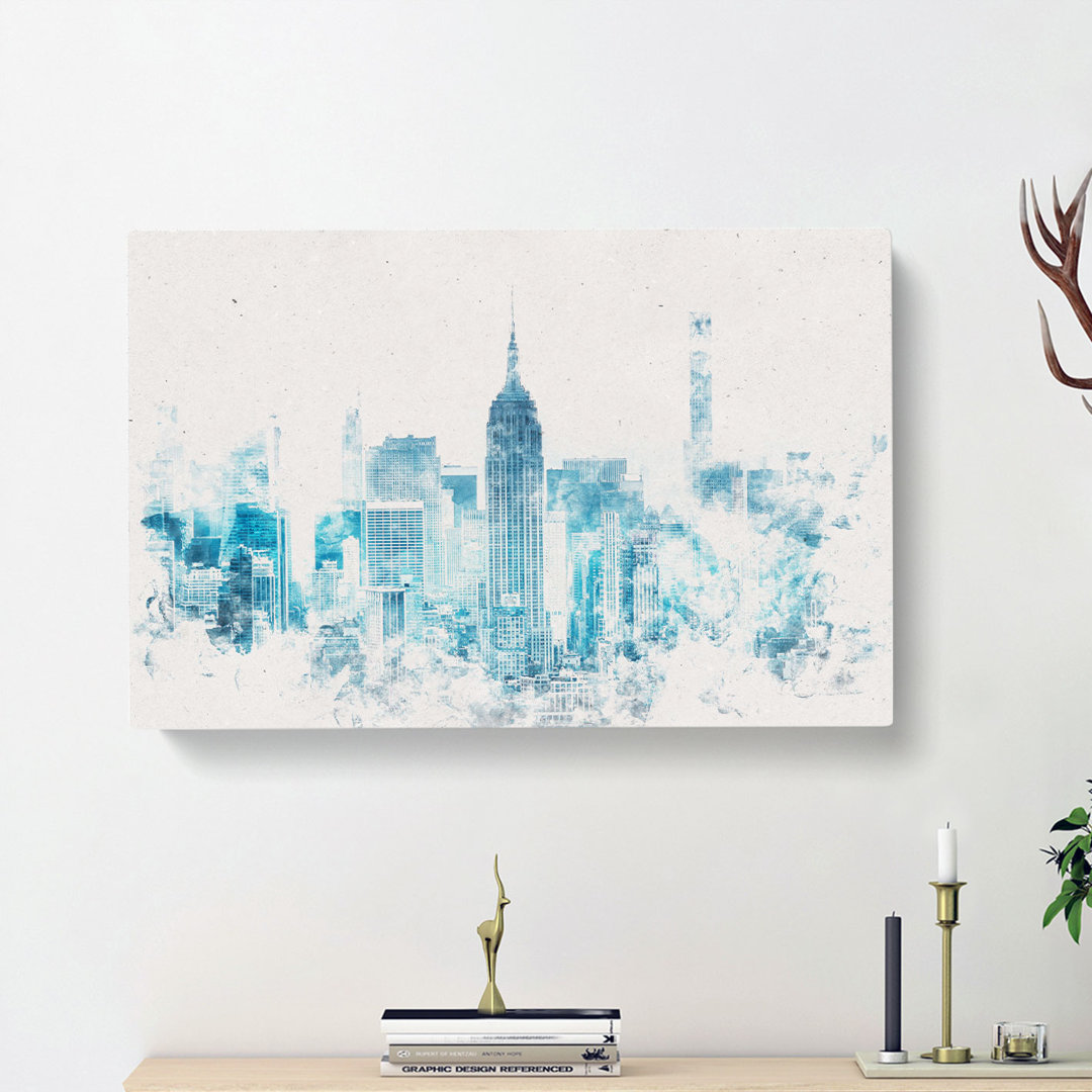 Manhattan New York Skyline - Wrapped Canvas