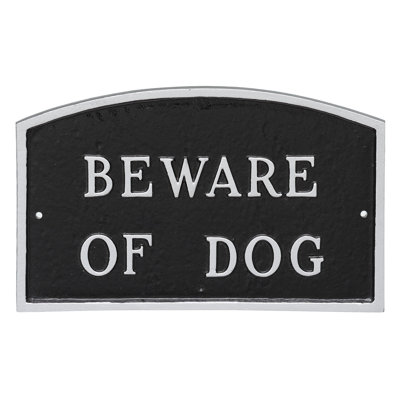 Plaque de jardin Bodnachuk Beware of Dog