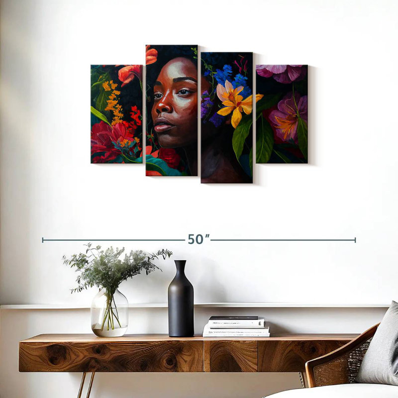 Beauté africaine tropicale Leisha, H 22 po x l 36 po