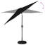 269 cm W X 269 cm D Balcony Parasol with Manual Lift-2124437957