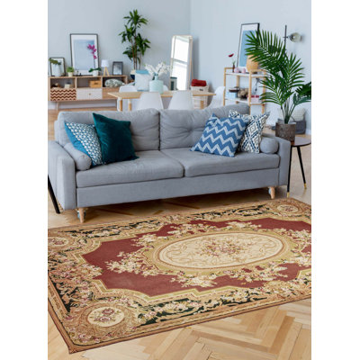 Tapisserie rouge foncé Dynasty 5 pi 0 po x 8 pi 0 po