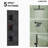 Ceiling Mount 12" Dual Rainfall Thermostatic Shower System with 6" Wall Shower and Handheld Spray-107861222