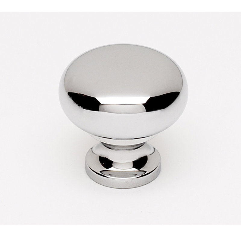 Mushroom Knob, Polished Chrome, 0.75" H x 0.75" W x 0.44" D