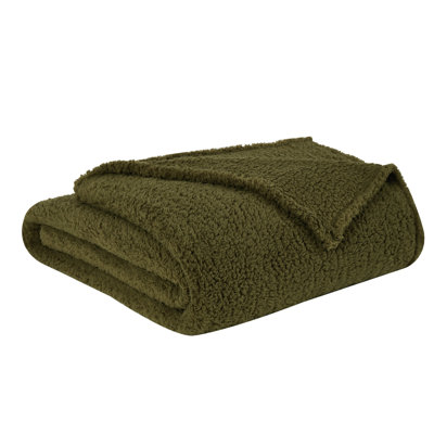 Barbrook Plain Weave/SHERPA Throw Blanket