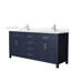 Beckett 72" Freestanding Double Bathroom Vanity with Quartz Top-1246015814-1246015815-1246015802