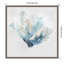 «Blue Coral Reef I» par Ken Roko, reproduction d'art sur cadre flottant