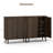 24 Pair Shoe Storage Cabinet With 2 Fluted Doors,adjustable Shelves,-2013306793