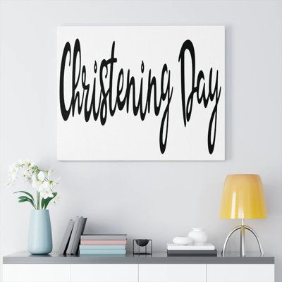 Christining Day - Wrapped Canvas Print