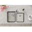Ensemble d'évier de cuisine à double cuve avec drain parfait L 31,25 po x l 20,5 po Lustertone