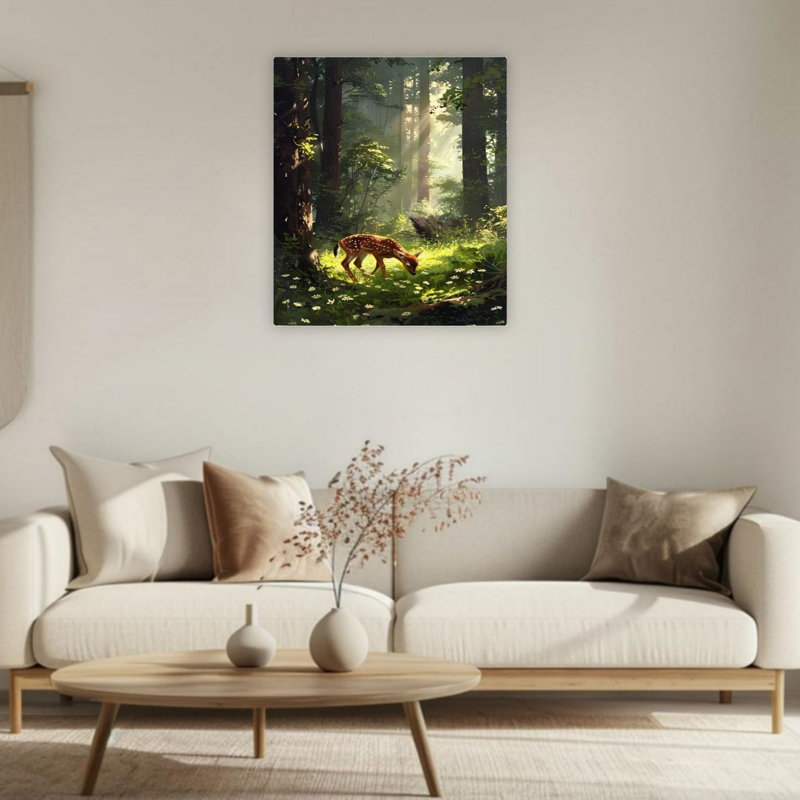 Art mural rétro sur toile sans cadre 24 po x 36 po