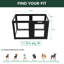 Parc pour animaux d'intérieur en acrylique pour chiots et petits chiens AuraSpace, 24 po, 6 panneaux, noir-122720572-122720584