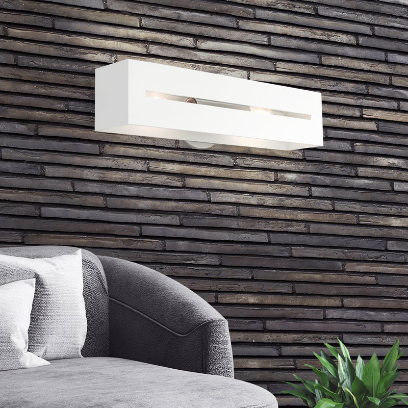 Columbus 2 - Light Dimmable Bath Bar, Textured White