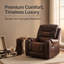 Fauteuil inclinable manuel berçant en cuir de polyuréthane de 35,8 po Ambridge Crovetti-965219540