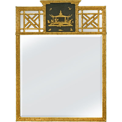 Miroir décoratif biseauté traditionnel Shun Wo Dynasty