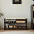 Black Upholstered Bench