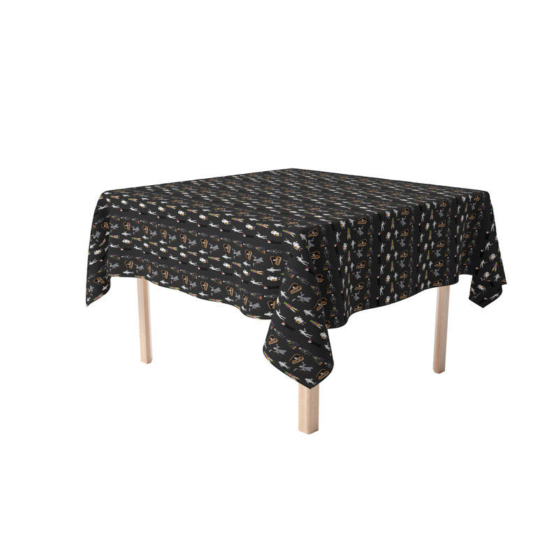 Hackensack Geometric Halloween Tablecloth, 60" L x 60" W