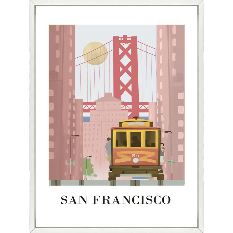 San Francisco Travel Poster 223 - Framed, Small