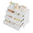 31.5" Modern 3-Drawer Chest and Small Space Dresser, White