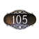 Victorian 1-Line Wall Address Plaque