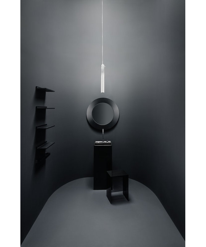 Kartell Glass End Table, Smoky Gray