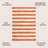 Hedva Two-Tone Wide Stripe Orange/Beige Indoor/Outdoor Rug-606901633