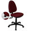  Chaise de bureau ergonomique multifonctionnelle à dossier moyen en tissu-30774826-30774828