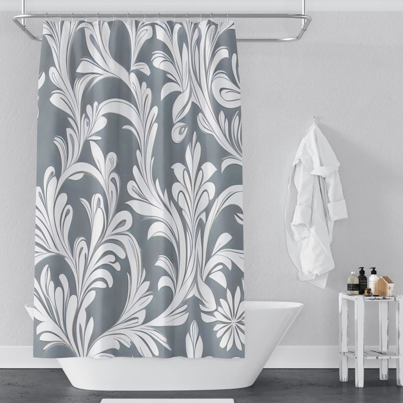 Rideau de douche Hyndman, H 72 po x l 70 po, Light Grey