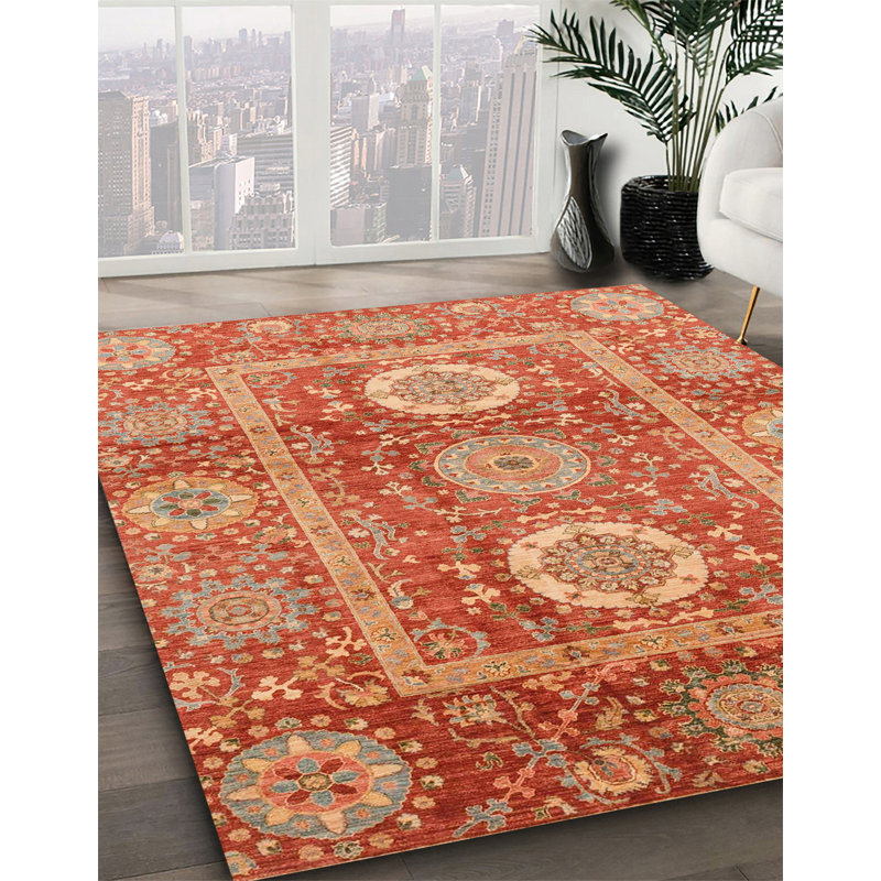 Abstract Indoor Rug, Square 4'