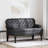 Vidaxl Chesterfield Bench Black 47.05 X 25.39 X 29.53 In Faux Leather-1331727810