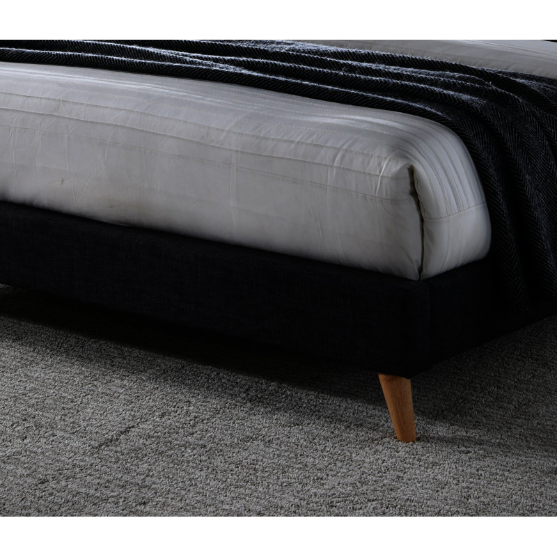 Morris Upholstered Bed, Dark Grey, Kingsize (5')