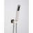 Brushed Nickel Ceiling Mounted Shower - 16" Head And Handheld Natural Rainfall Experience Duplication Self-cleaning Nozzle Corresponding To American Standard Bathroom