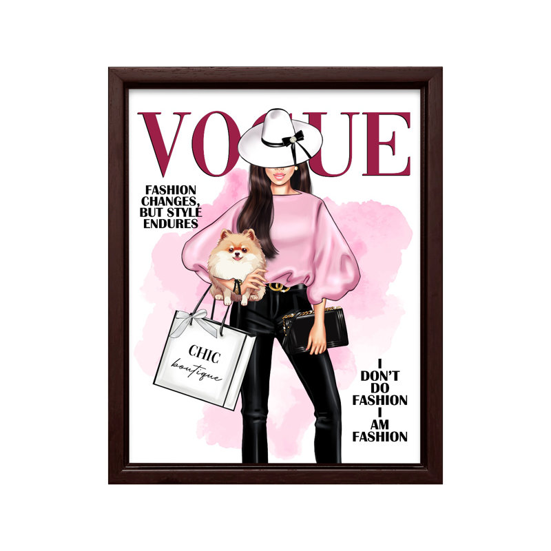 I Am Fashion No1, 18"H x 24"W, Canvas, Unframed