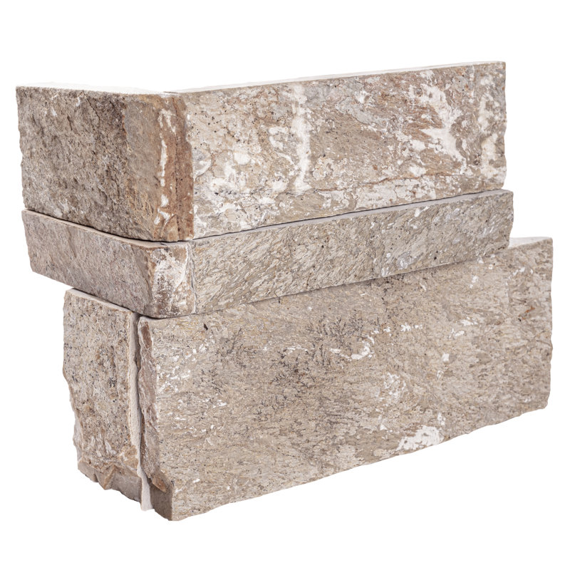 Stonecrest 9 in. x 18 in. Split Face Natural Stone Ledger Corner Wall Tile, Sydney Glow