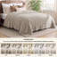 Couvre-lit de 349 g / m² pour lit - couvertures douillettes super douces, jolie petite couverture en molleton, motif à rayures plus larges-105503908-105503901