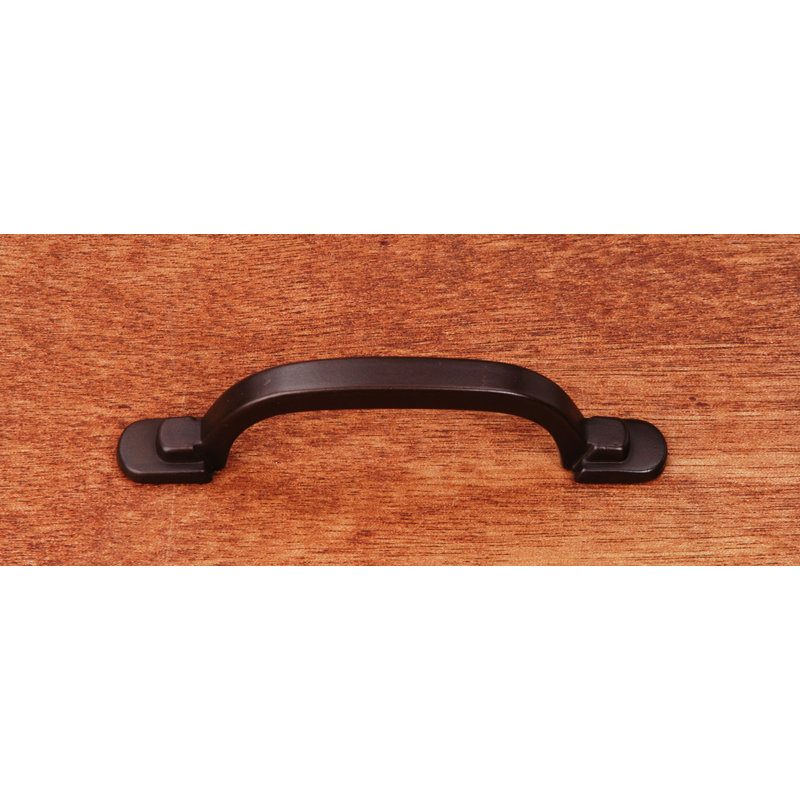 3" Center to Center Two Step Foot Rectangular Arch Pull CP Series, Oil Rubbed Bronze