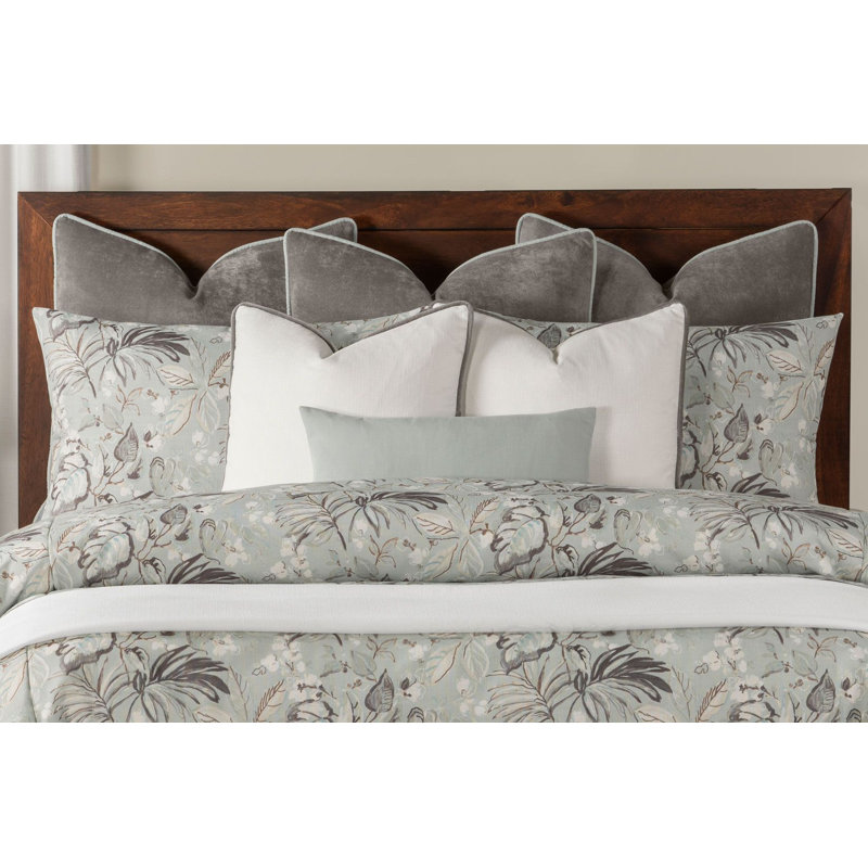 Winter Elegant Floral Print Duvet Cover & Insert Set, King Duvet Cover + 2 King Shams
