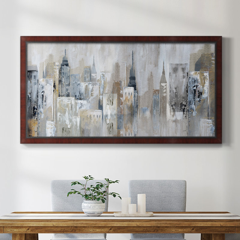 Bay City Reflection - Reproduction de photo sur toile, H 25 po x l 45 po x P 1 po