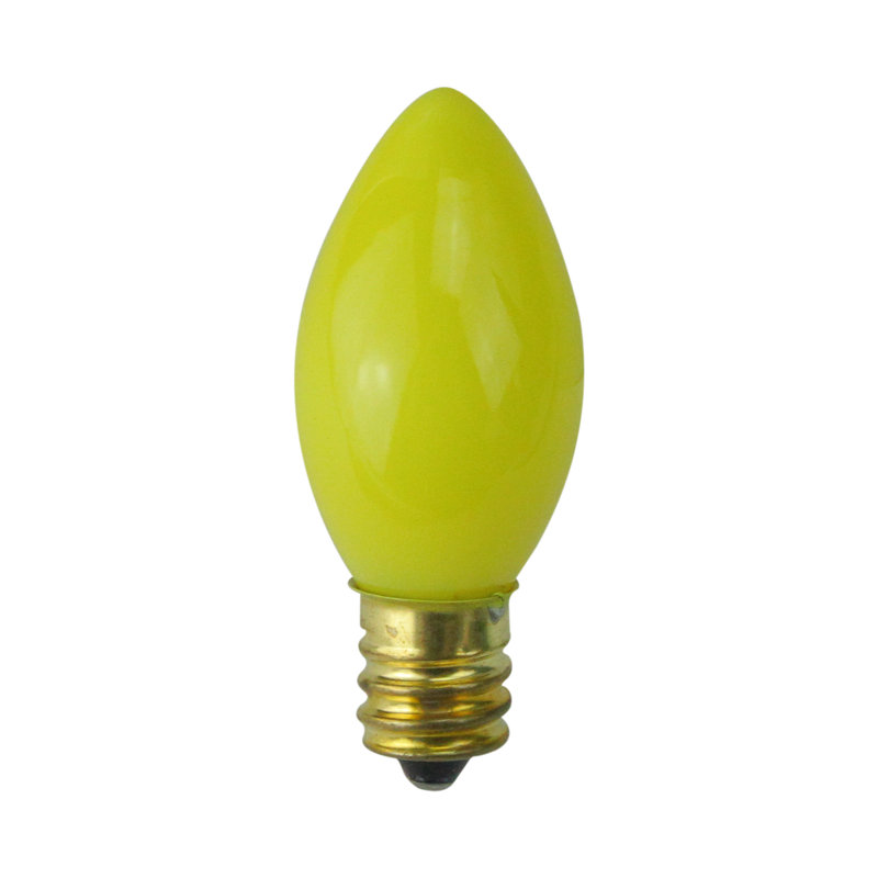 Ampoules de remplacement C7 Christmas, Jaune