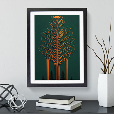 Art Nouveau Tree No.3 - Single Picture Frame Print