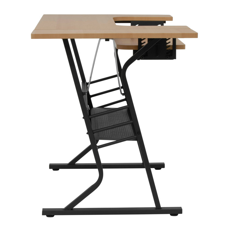 Abdussamad 113.7cm x 59.7cm Sewing Table with Sewing Machine Platform