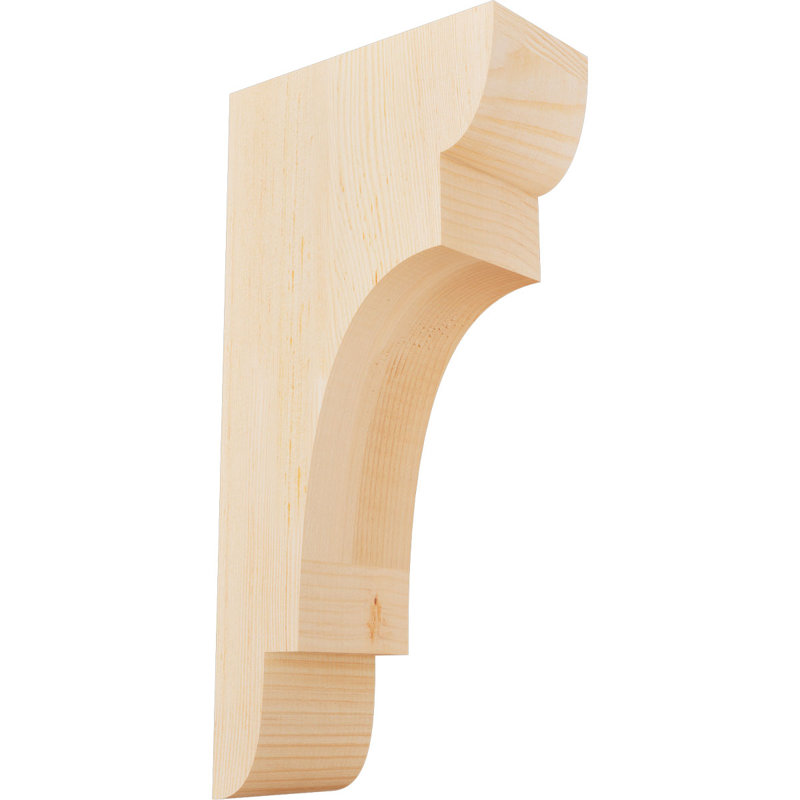 New Brighton Corbel, H 24 po x l 5,5 po x P 12 po, Sapin de Douglas, Lisse