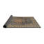 Tapis bleu/orange/ivoire traditionnel-1086471605
