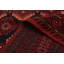 Tapis noir et rouge Teimani 3 pi 7 po x 5 pi 8 po